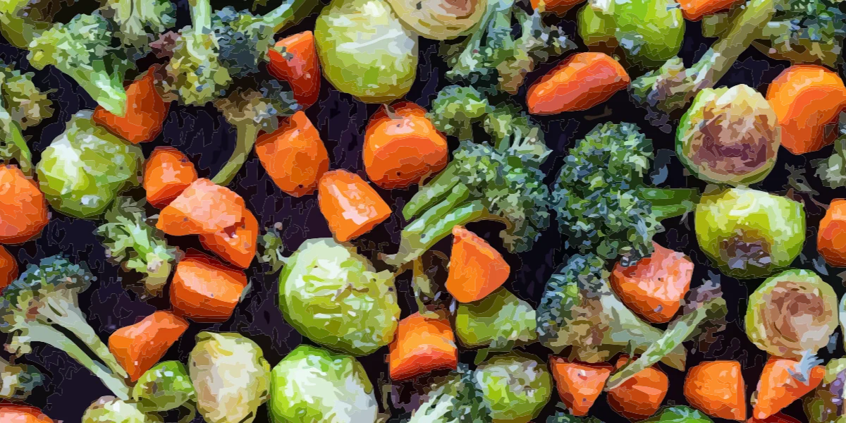 Winter vegetables include broccoli, brussels sprouts and carrots